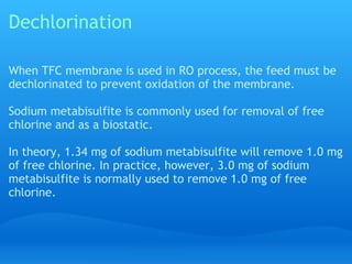 Seawater desalination operation maintainence and trouble shooting | PPT