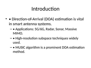 Sigmoid-Enhanced Adaptive Weighted MUSIC Algorithm for Robust DOA ...