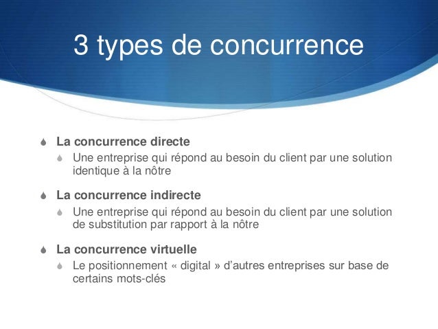 Concurrent Direct Eram , Concurrents directs et indirects : qui sont ...