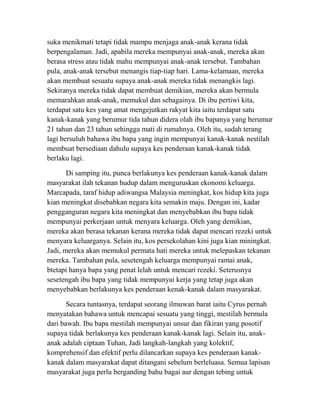 Sebab sebab berlakunya kes penderaan kanak-kanak dalam masyarakat