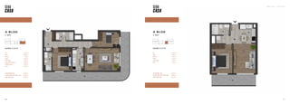 SEBA CASA — KAĞITHANE
21
20
A BLOK
1. KAT
DAİRE 3 (1+1)
20
Hol 5,44 m2
Salon 12,84 m2
Mutfak 5,97 m2
Banyo 3,75 m2
Yatak Odası 11,72 m2
Teras 9,21 m2
TOPLAM BRÜT ALAN 45,33 m2
TOPLAM TERAS DAHİL BRÜT ALAN 54,54 m2
GENEL BRÜT ALAN 64,31 m2
A BLOK
1. KAT
DAİRE 2 (2+1)
Hol 12,76 m2
Salon 23,68 m2
Mutfak 7,53 m2
Banyo 4,65 m2
Yatak Odası 10,82 m2
Ebeveyn Yatak Odası 13,20 m2
Ebeveyn Banyo 4,20 m2
Teras 31,89 m2
TOPLAM BRÜT ALAN 87,92 m2
TOPLAM TERAS DAHİL BRÜT ALAN 119,81 m2
GENEL BRÜT ALAN 141,27 m2
 