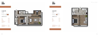 SEBA CASA — KAĞITHANE
53
52
DAİRE 31 (1+1)
52
Hol 5,44 m2
Salon 12,84 m2
Mutfak 5,97 m2
Banyo 3,75 m2
Yatak Odası 11,72 m2
Teras 2,94 m2
TOPLAM BRÜT ALAN 45,33 m2
TOPLAM TERAS DAHİL BRÜT ALAN 48,27 m2
GENEL BRÜT ALAN 58,47 m2
DAİRE 30 (2+1)
Hol 12,76 m2
Salon 23,68 m2
Mutfak 7,53 m2
Banyo 4,65 m2
Yatak Odası 10,82 m2
Ebeveyn Yatak Odası 13,20 m2
Ebeveyn Banyo 4,20 m2
Teras 9,15 m2
TOPLAM BRÜT ALAN 87,92 m2
TOPLAM TERAS DAHİL BRÜT ALAN 97,07 m2
GENEL BRÜT ALAN 117,58 m2
A BLOK
5. KAT
A BLOK
5. KAT
 