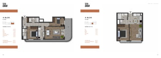 SEBA CASA — KAĞITHANE
77
76
DAİRE 52 (1+1)
76
Hol 5,44 m2
Salon 12,84 m2
Mutfak 5,97 m2
Banyo 3,75 m2
Yatak Odası 11,72 m2
Teras 2,76 m2
TOPLAM BRÜT ALAN 45,33 m2
TOPLAM TERAS DAHİL BRÜT ALAN 48,09 m2
GENEL BRÜT ALAN 57,65 m2
DAİRE 51 (2+1)
Hol 12,76 m2
Salon 23,68 m2
Mutfak 7,53 m2
Banyo 4,65 m2
Yatak Odası 10,82 m2
Ebeveyn Yatak Odası 13,20 m2
Ebeveyn Banyo 4,20 m2
Teras 19,87 m2
TOPLAM BRÜT ALAN 87,92 m2
TOPLAM TERAS DAHİL BRÜT ALAN 107,79 m2
GENEL BRÜT ALAN 129,22 m2
A BLOK
8. KAT
A BLOK
8. KAT
 
