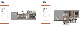 SEBA CASA — KAĞITHANE
103
102
DAİRE 75 (2+1)
102
TOPLAM BRÜT ALAN 67,59 m2
TOPLAM TERAS DAHİL BRÜT ALAN 108,05 m2
GENEL BRÜT ALAN 129,85 m2
Hol 5,98 m2
Salon + Mutfak 29,50 m2
Banyo 4,08 m2
Yatak Odası 9,12 m2
Ebeveyn Yatak Odası 11,06 m2
Teras 40,46 m2
DAİRE 74 (2+1)
Hol 10,06 m2
Salon 26,67 m2
Mutfak 9,35 m2
Çamaşır Odası 2,20 m2
Banyo 3,94 m2
Yatak Odası 9,32 m2
Ebeveyn Yatak Odası 14,78 m2
Ebeveyn Banyo 3,94 m2
Teras 43,09 m2
TOPLAM BRÜT ALAN 90,29 m2
TOPLAM TERAS DAHİL BRÜT ALAN 133,38 m2
GENEL BRÜT ALAN 160,29 m2
A BLOK
11. KAT
A BLOK
11. KAT
 