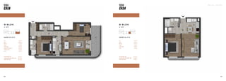 SEBA CASA — KAĞITHANE
133
132
DAİRE 24 (1+1)
132
Hol 5,44 m2
Salon 12,84 m2
Mutfak 5,97 m2
Banyo 3,62 m2
Yatak Odası 11,65 m2
Teras 2,76 m2
TOPLAM BRÜT ALAN 45,33 m2
TOPLAM TERAS DAHİL BRÜT ALAN 48,09 m2
GENEL BRÜT ALAN 57,65 m2
DAİRE 23 (2+1)
Hol 12,76 m2
Salon 23,68 m2
Mutfak 7,53 m2
Banyo 4,65 m2
Yatak Odası 10,82 m2
Ebeveyn Yatak Odası 13,20 m2
Ebeveyn Banyo 4,08 m2
Teras 19,87 m2
TOPLAM BRÜT ALAN 87,92 m2
TOPLAM TERAS DAHİL BRÜT ALAN 107,79 m2
GENEL BRÜT ALAN 129,22 m2
B BLOK
4. KAT
B BLOK
4. KAT
 