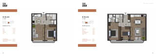 SEBA CASA — KAĞITHANE
135
134
DAİRE 26 (2+1)
134
TOPLAM BRÜT ALAN 71,75 m2
TOPLAM TERAS DAHİL BRÜT ALAN 76,04 m2
GENEL BRÜT ALAN 91,15 m2
Hol 7,04 m2
Salon + Mutfak 27,12 m2
Banyo 3,80 m2
Yatak Odası 8,35 m2
Ebeveyn Yatak Odası 14,36 m2
Ebeveyn Banyo 3,15 m2
Teras 4,29 m2
DAİRE 25 (1+1)
Hol 5,44 m2
Salon 12,74 m2
Mutfak 5,70 m2
Banyo 3,75 m2
Yatak Odası 11,72 m2
Teras 2,68 m2
TOPLAM BRÜT ALAN 45,34 m2
TOPLAM TERAS DAHİL BRÜT ALAN 48,02 m2
GENEL BRÜT ALAN 57,57m2
B BLOK
4. KAT
B BLOK
4. KAT
 