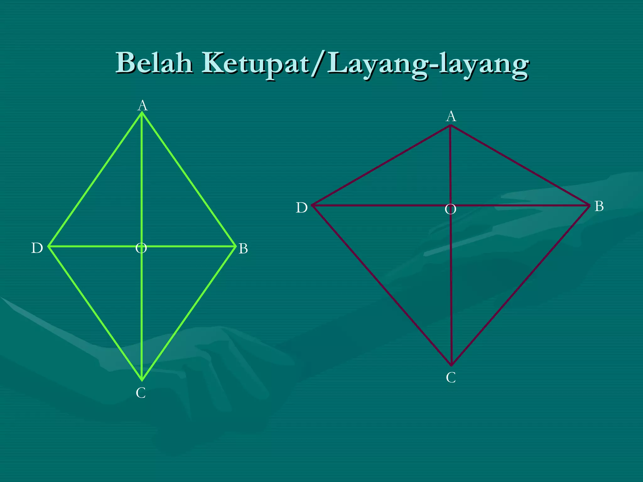 Belah Ketupat/Layang-layang A O D C B A O D C B 