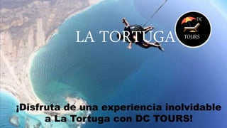 LA TORTUGA
¡Disfruta de una experiencia inolvidable
a La Tortuga con DC TOURS!
DC
TOURS
 
