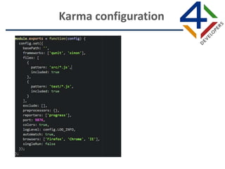 Karma configuration
 
