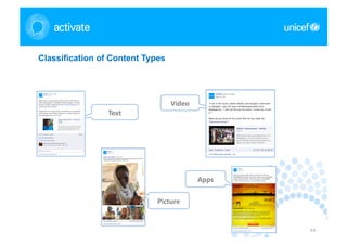 Classification of Content Types




                                   Video	
  
                 Text	
  




                                               Apps	
  

                             Picture	
  


                                                          44
 
