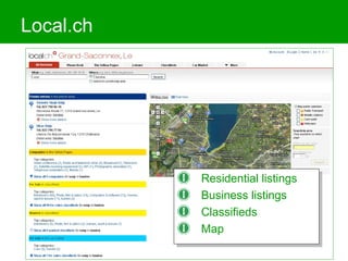 Local.ch Residential listings Business listings Classifieds Map 