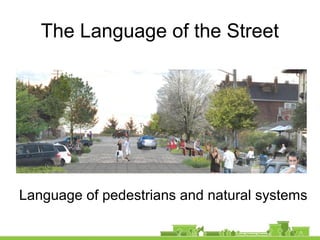Language of pedestrians and natural systems
The Language of the Street
 