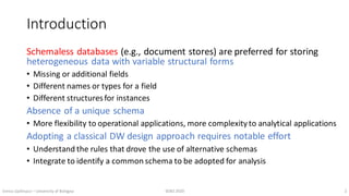 [SEBD2020] OLAP Querying of Document Stores in the Presence of Schema Variety
