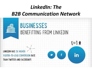 LinkedIn: The
B2B Communication Network
 
