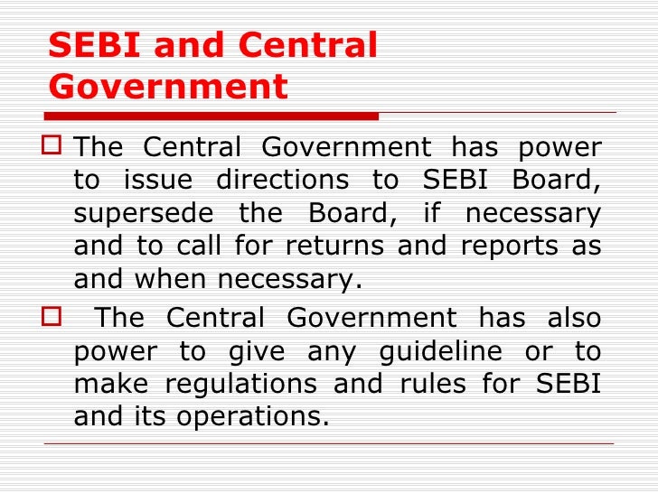 Sebi stock options guidelines