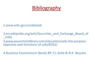 SEBI-Securities and Exchange Board of India | PPTX