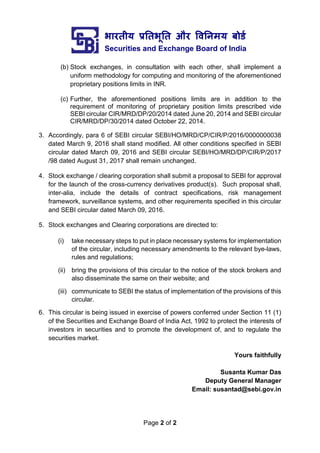 भारतीय प्रततभूतत और वितिमय बोर्ड
Securities and Exchange Board of India
Page 2 of 2
(b) Stock exchanges, in consultation w...