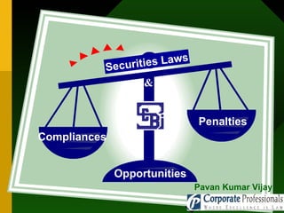 Compliances Penalties Opportunities  Securities Laws & Pavan Kumar Vijay 