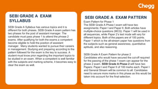 Sebi Paper Pattern SEBI Grade A Exam | PPTX