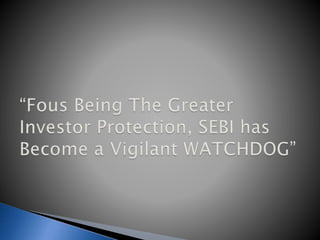SEBI ppt