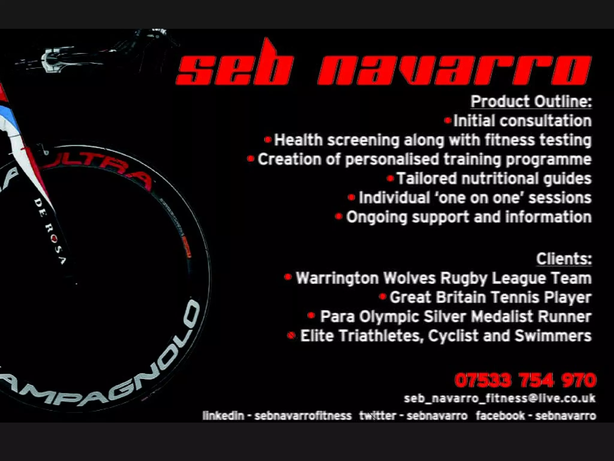 Seb Navarro Fitness - Sports Conditioning Coaching and Personal ...