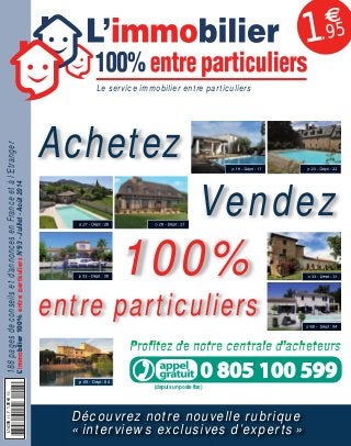 L’immobilier 100% entre Particuliers : Journal Juillet/Aout 2014