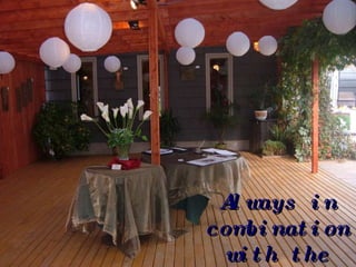 Planning from A to Z Always in combination with the arts 