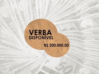 VERBA
DISPONÍVEL
R$ 200.000,00
 