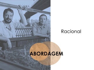 ABORDAGEM
Racional
 
