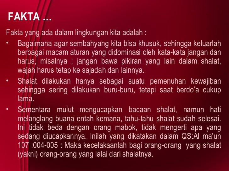 Sebuah Renungan Tentangshalat Sebuah Renungan Tentangshalat