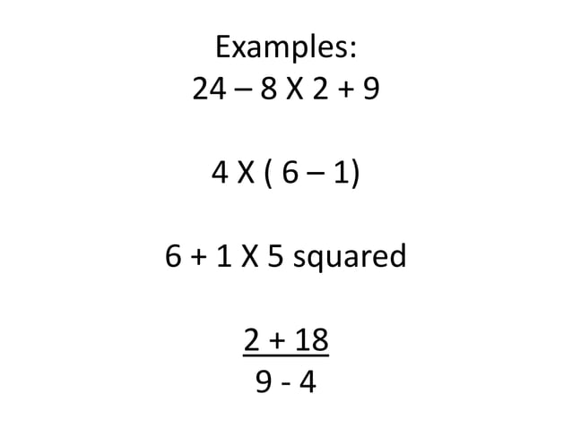 Sec. 1.4 order of operations | PPTX
