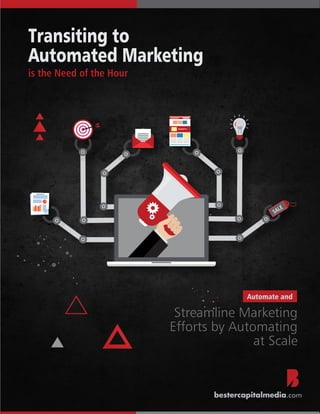 Transiting to
Automated Marketing
is the Need of the Hour
bestercapitalmedia.com
Automate and
Streamline Marketing
Efforts by Automating
at Scale
 