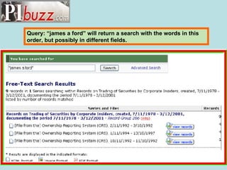 James's Query SEC Archival Records | PPT
