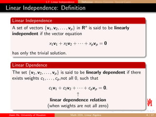 Linear Independence Matrix Example Linear algebra with explanative examples.pdf