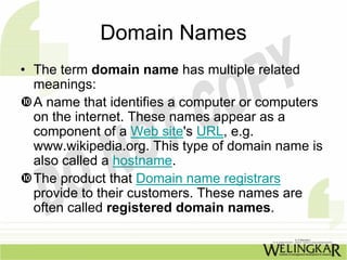 Networking / Internet and Web Technologies | PDF
