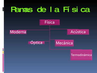 Ramas de la Física 