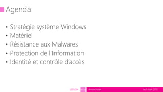 tech.days 2015#mstechdaysSESSION SEC203
 