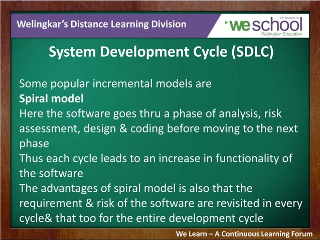 System Development Cycle - IT Project Management | PPT