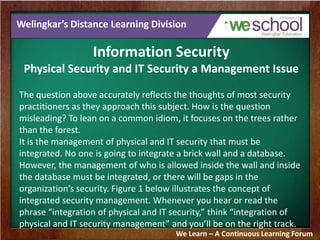 Information Security - I.T Project Management | PPTX