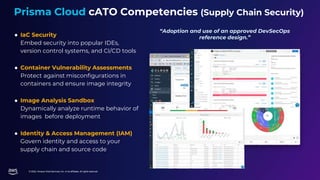 © 2022, Amazon Web Services, Inc. or its affiliates. All rights reserved.
Prisma Cloud cATO Competencies (Supply Chain Sec...
