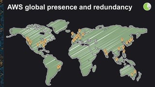 AWS global presence and redundancy
 
