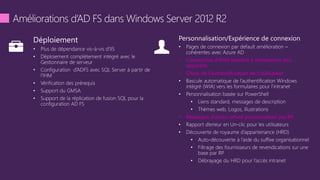 • Conception d’IHM réactive à destination des
appareils
• Choix de l’authentification de l’utilisateur
• Messages d’accès refusé personnalisés par RP
 