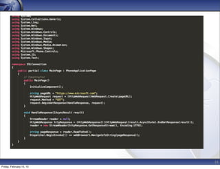 18
Friday, February 15, 13
 