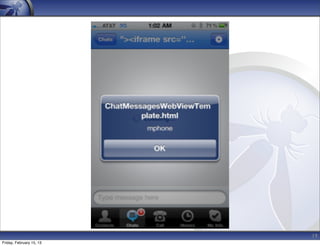 19
Friday, February 15, 13
 