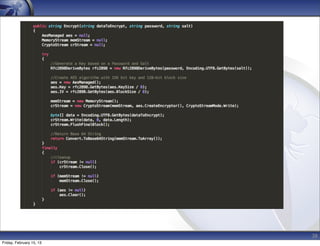 38
Friday, February 15, 13
 