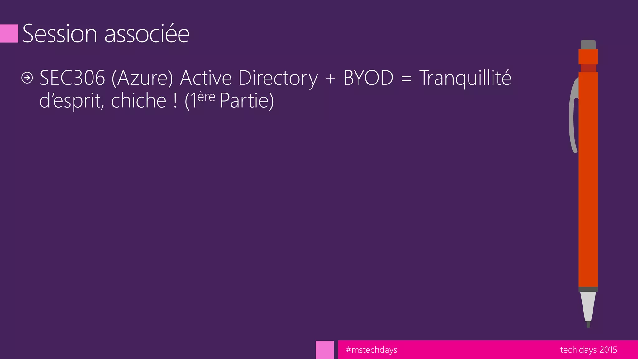 tech.days 2015#mstechdays
 