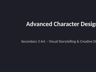 Advanced Character Design Techniques for Visual Storytelling and ...