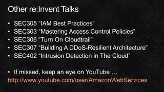 (SEC404) Incident Response in the Cloud | AWS re:Invent 2014
