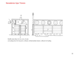 22
Secadores tipo Túneis
 