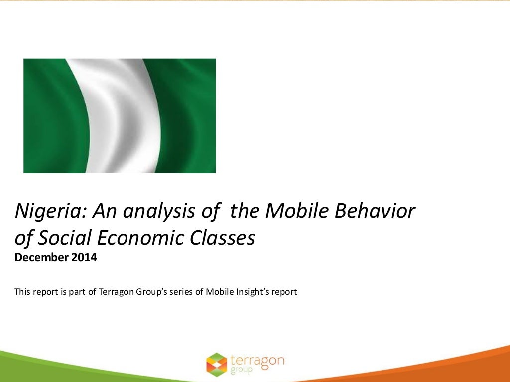 Nigeria An analysis of the Mobile Behavior of Social Economic Class…